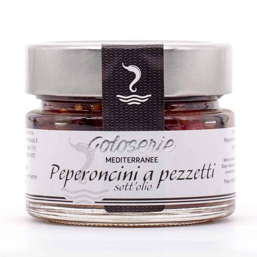Peperoncini a Pezzetti sott'olio (olio santo)