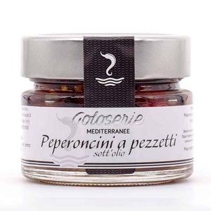 Peperoncini a Pezzetti sott'olio (olio santo)